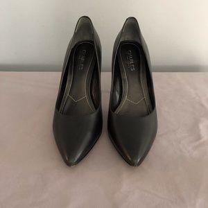 Charles by Charles David Black Leather Heels